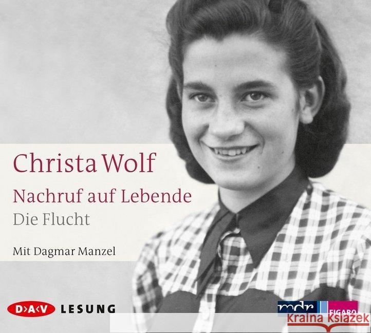 Nachruf auf Lebende. Die Flucht, 3 Audio-CDs Wolf, Christa 9783862313907