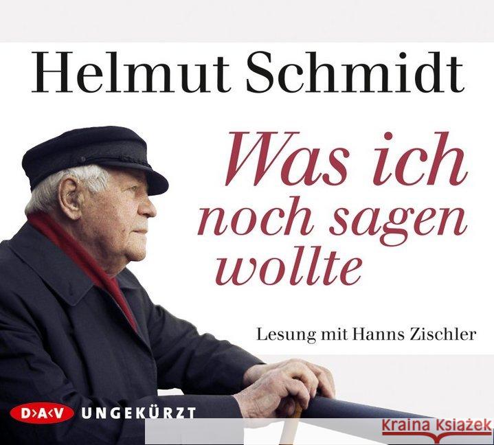 Was ich noch sagen wollte, 4 Audio-CDs : Ungekürzte Lesung Schmidt, Helmut 9783862315024