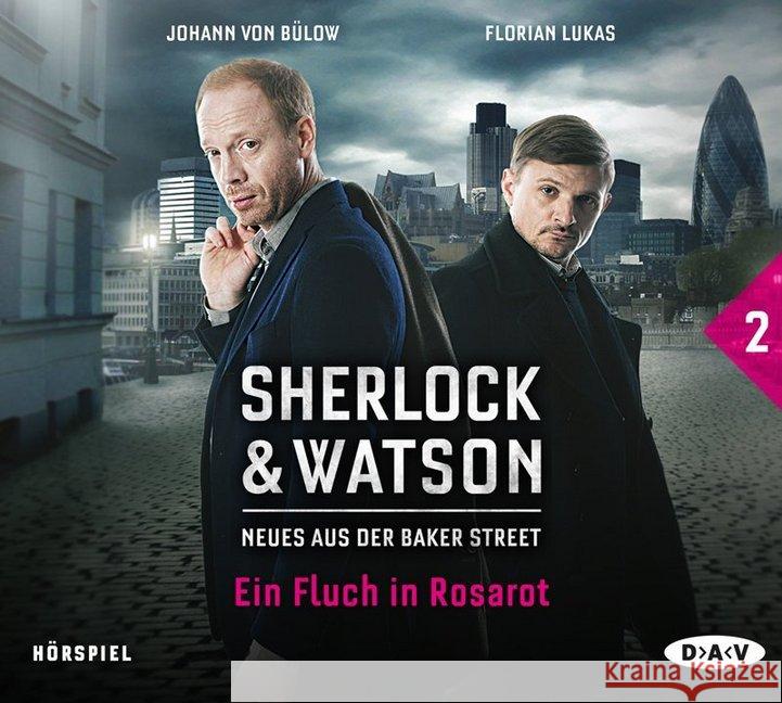 Sherlock & Watson - Neues aus der Baker Street: Ein Fluch in Rosarot, 1 Audio-CD Koppelmann, Viviane 9783862315192 Der Audio Verlag, DAV