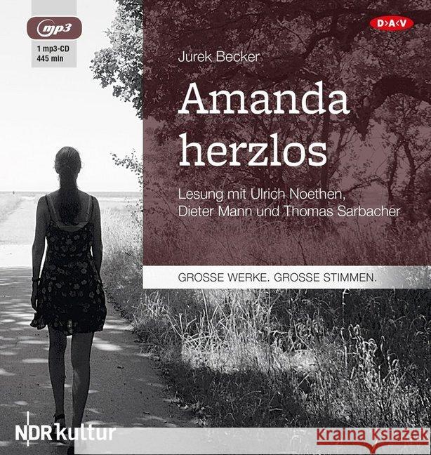 Amanda Herzlos, 1 MP3-CD : Gekürzte Lesung Becker, Jurek 9783862315512 Der Audio Verlag, DAV