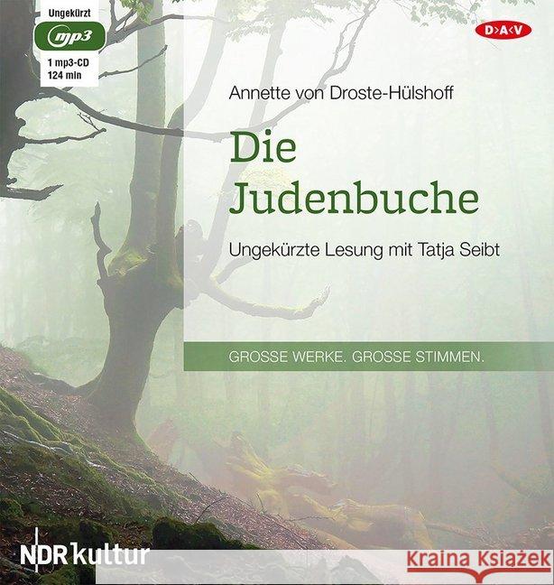Die Judenbuche, 1 MP3-CD : Ungekürzte Lesung Droste-Hülshoff, Annette von 9783862315567 Der Audio Verlag, DAV