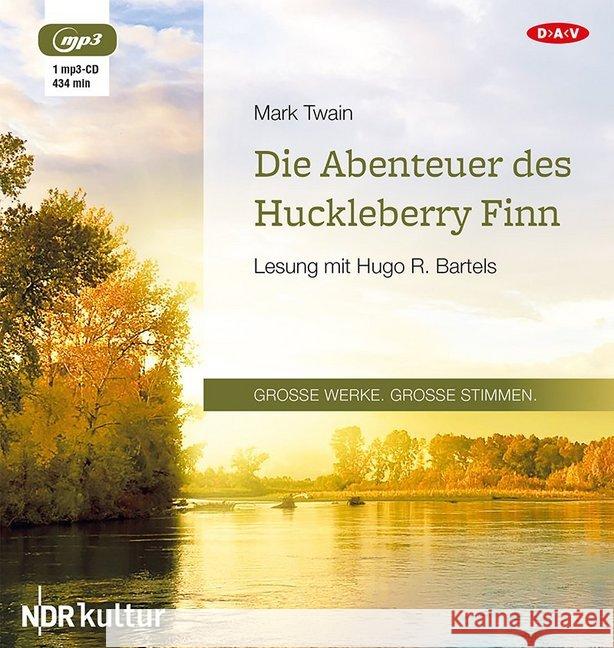 Die Abenteuer des Huckleberry Finn, 1 MP3-CD : Gekürzte Lesung Twain, Mark 9783862315741