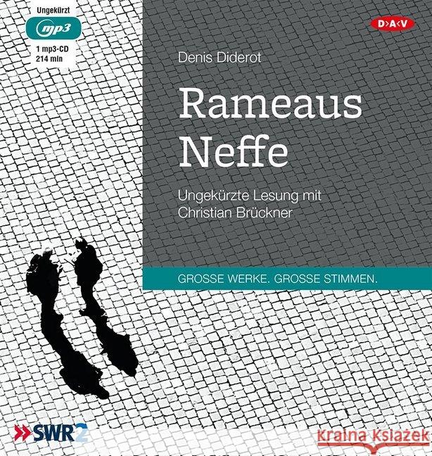 Rameaus Neffe, 1 MP3-CD : Ungekürzte Lesung mit Christian Brückner Diderot, Denis 9783862316151