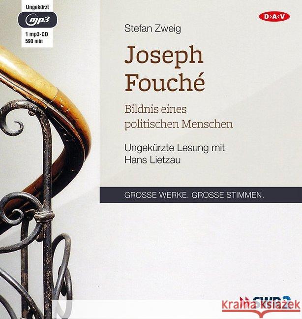 Joseph Fouché, 1 MP3-CD : Bildnis eines politischen Menschen. Ungekürzte Lesung Zweig, Stefan 9783862316281