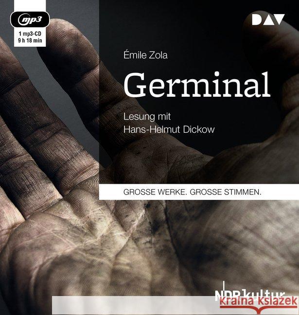 Germinal, 2 MP3-CDs : Lesung Zola, Émile 9783862317257