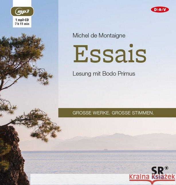 Essais, 1 MP3-CD : MP3 Format, Lesung Montaigne, Michel de 9783862317295