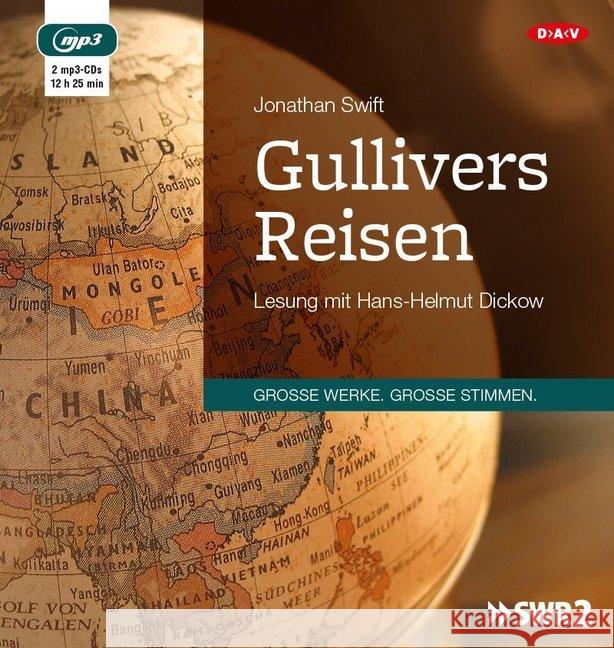 Gullivers Reisen, 2 MP3-CDs : MP3 Format, Lesung Swift, Jonathan 9783862317349