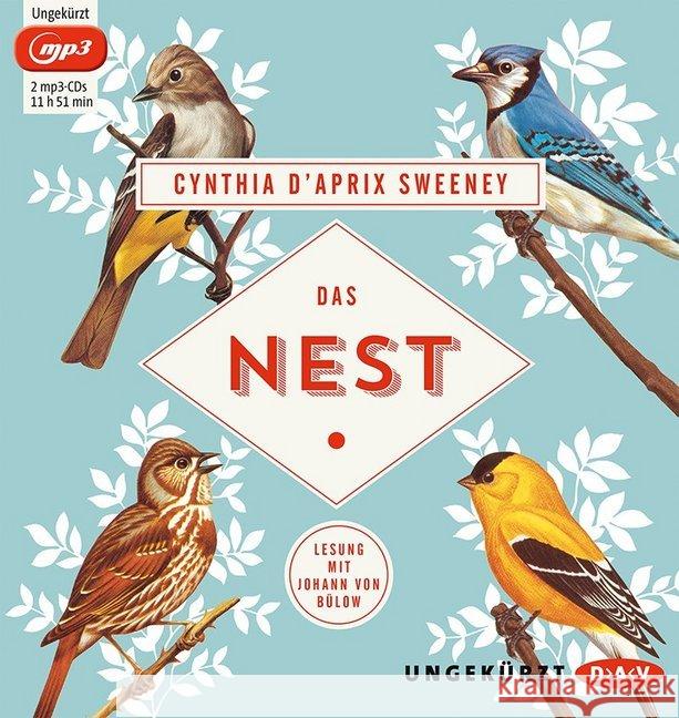 Das Nest, 2 MP3-CD : Lesung Sweeney, Cynthia D'Apriz 9783862318254