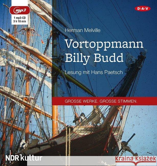 Vortoppmann Billy Budd, 1 MP3-CD : Lesung Melville, Herman 9783862318568