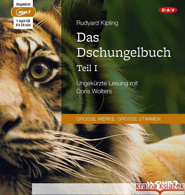 Das Dschungelbuch. Tl.1, 1 MP3-CD : Ungekürzte Lesung Kipling, Rudyard 9783862318667 Der Audio Verlag, DAV