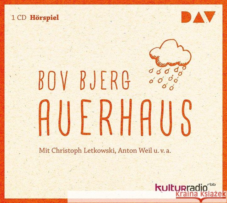 Auerhaus, 1 Audio-CD : Hörspiel (1 CD), Hörspiel Bjerg, Bov 9783862319961