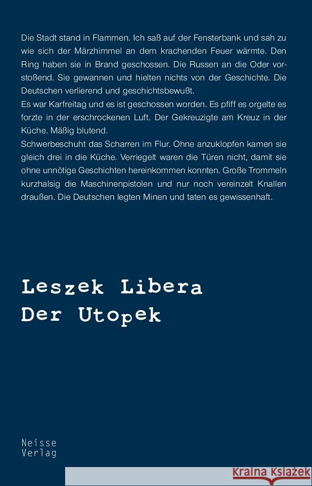 Der Utopek Libera, Leszek 9783862763313