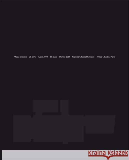 Wade Guyton: 26 Avril-7 Juin 2008 Catherine Chevalier John Kelsey  9783863358006 Verlag der Buchhandlung Walther Konig,Germany