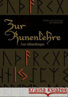Zur Runenlehre: Zwei Abhandlungen Müllenhoff, Karl 9783863475475 Severus