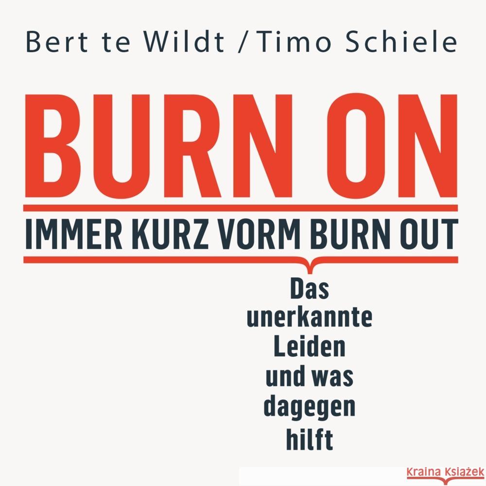 Burn On: Immer kurz vorm Burn Out, Audio-CD, MP3 te Wildt, Bert, Schiele, Timo 9783863525477