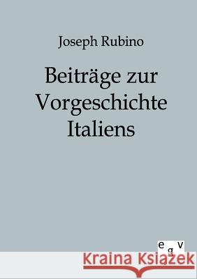 Beiträge zur Vorgeschichte Italiens Rubino, Joseph 9783863821531