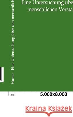 Eine Untersuchung über den menschlichen Verstand Hume, D. 9783864441752 Salzwasser-Verlag