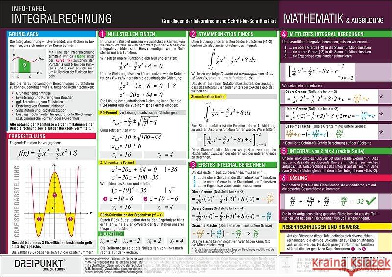Integralrechnung : Grundlagen der Integralrechnung Schritt für Schritt erklärt Schulze Media GmbH 9783864486807 Dreipunkt Verlag