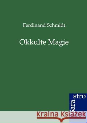 Okkulte Magie Schmidt, Ferdinand 9783864711183