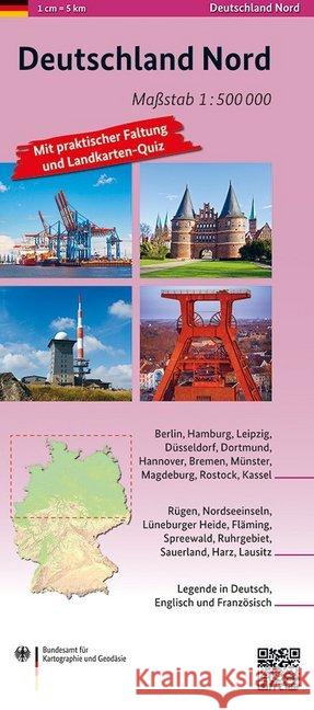 Deutschland Nord 1:500 000 BKG - Bundesamt für Kartographie und Geodäsie 9783864821394