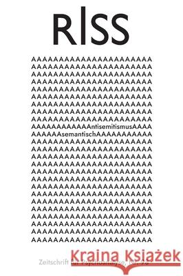 AAAAAAAAntisemitismus asemantisch Judith Kasper Karl-Josef Pazzini Mai Wegener 9783864852923