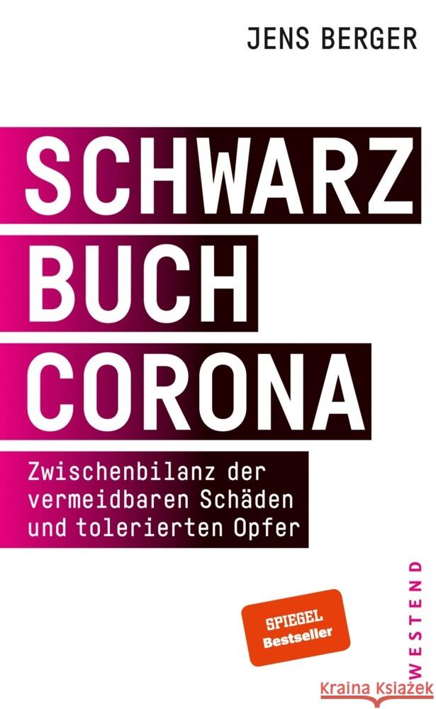 Schwarzbuch Corona Berger, Jens 9783864893438 Westend