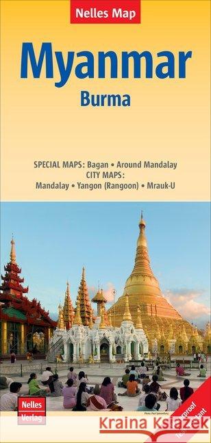 Myanmar / Burma Bagan - Mandalay - Yangon: 2019  9783865745033 Nelles Guides and Maps
