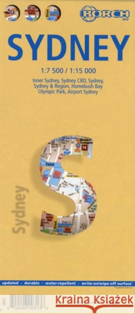 Sydney, Borch Map: Sydney, Inner Sydney, Sydney CBD, Sydney & Region, Homebush Bay, Olympic Park, Airport Sydney Borch GmbH 9783866093133 Borch GmbH