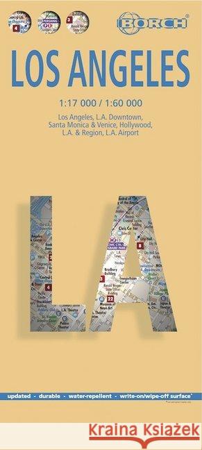 Los Angeles, Borch Map: Los Angeles, L.A. Downtown, Santa Monica & Venice, Hollywood, L.A. & Region, L.A. Airport Borch GmbH 9783866093447 Borch GmbH