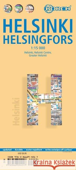 Helsinki, Borch Map: Helsinki, Helsinki Centre, Greater Helsinki Borch GmbH 9783866094017 Borch GmbH