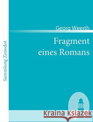 Fragment eines Romans Georg Weerth 9783866402195 Contumax Gmbh & Co. Kg