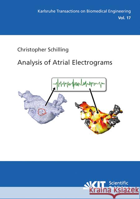 Analysis of Atrial Electrograms Schilling, Christopher 9783866448940