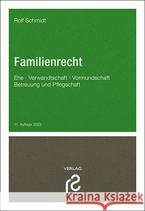 Familienrecht Schmidt, Rolf 9783866512511 Schmidt (Rolf), Grasberg