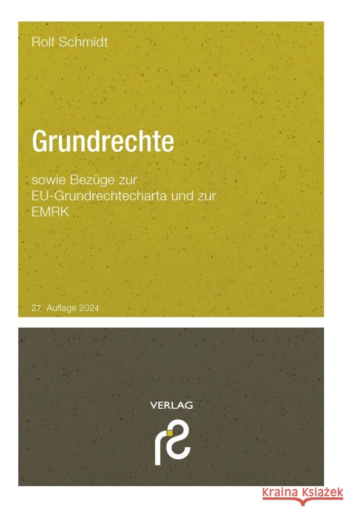 Grundrechte Schmidt, Rolf 9783866512641