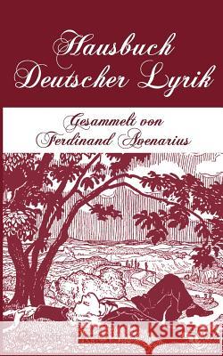 Hausbuch Deutscher Lyrik Avenarius, Ferdinand   9783867414135 Europäischer Hochschulverlag