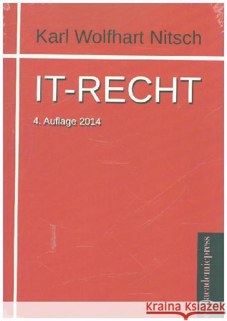 IT-Recht Nitsch, Karl Wolfhart 9783867419109