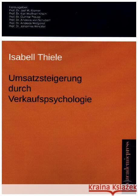 Umsatzsteigerung durch Verkaufspsychologie Thiele, Isabell 9783867419239