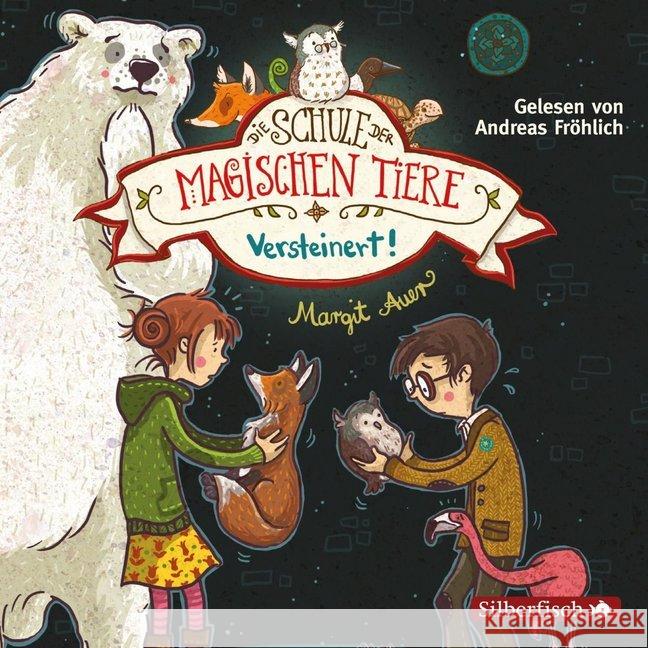 Die Schule der magischen Tiere , Versteinert!, 2 Audio-CDs : 2 CDs, Lesung. CD Standard Audio Format. Gekürzte Ausgabe Auer, Margit 9783867425865