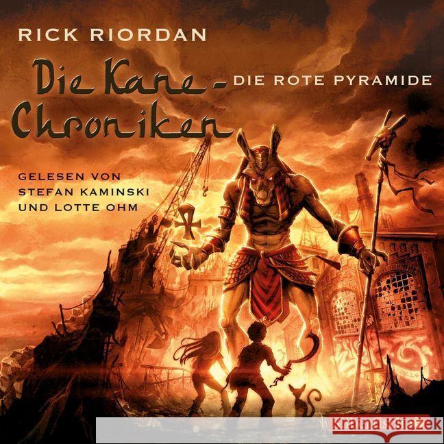 Die Kane-Chroniken - Die rote Pyramide, 6 Audio-CDs : Gekürzte Lesung Riordan, Rick 9783867428880