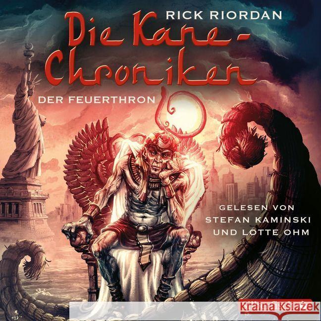 Die Kane-Chroniken - Der Feuerthron, 6 Audio-CDs : Gekürzte Lesung Riordan, Rick 9783867428897 Silberfisch