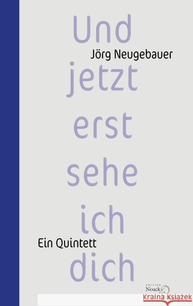 Und jetzt erst sehe ich dich Neugebauer, Jörg 9783868131918