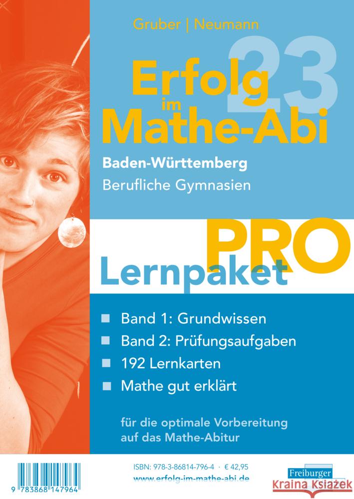 Erfolg im Mathe-Abi 2023 Lernpaket 'Pro' Baden-Württemberg Berufliche Gymnasien, 4 Teile Gruber, Helmut, Neumann, Robert 9783868147964