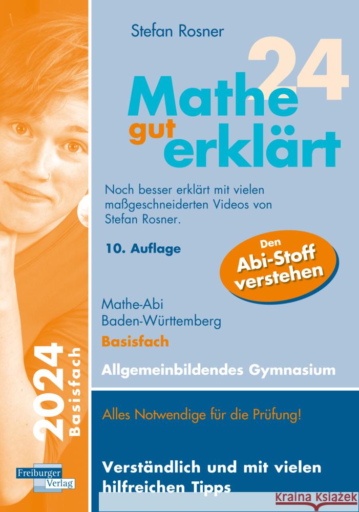 Mathe gut erklärt 2024 Basisfach Baden-Württemberg Gymnasium Rosner, Stefan 9783868148237