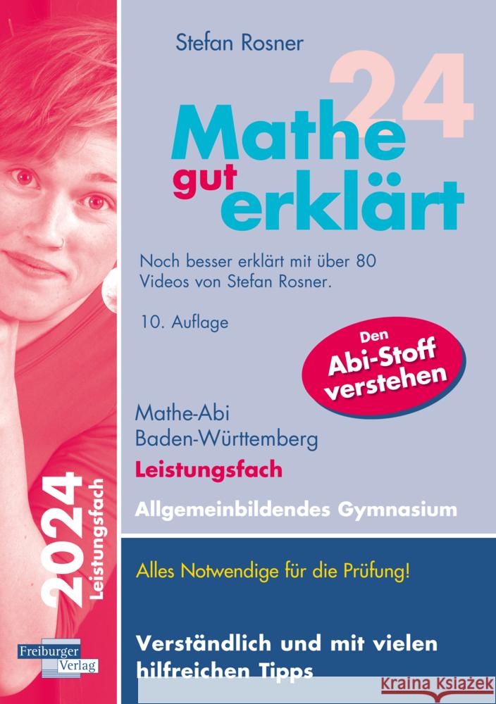 Mathe gut erklärt 2024 Leistungsfach Baden-Württemberg Gymnasium Rosner, Stefan 9783868148275