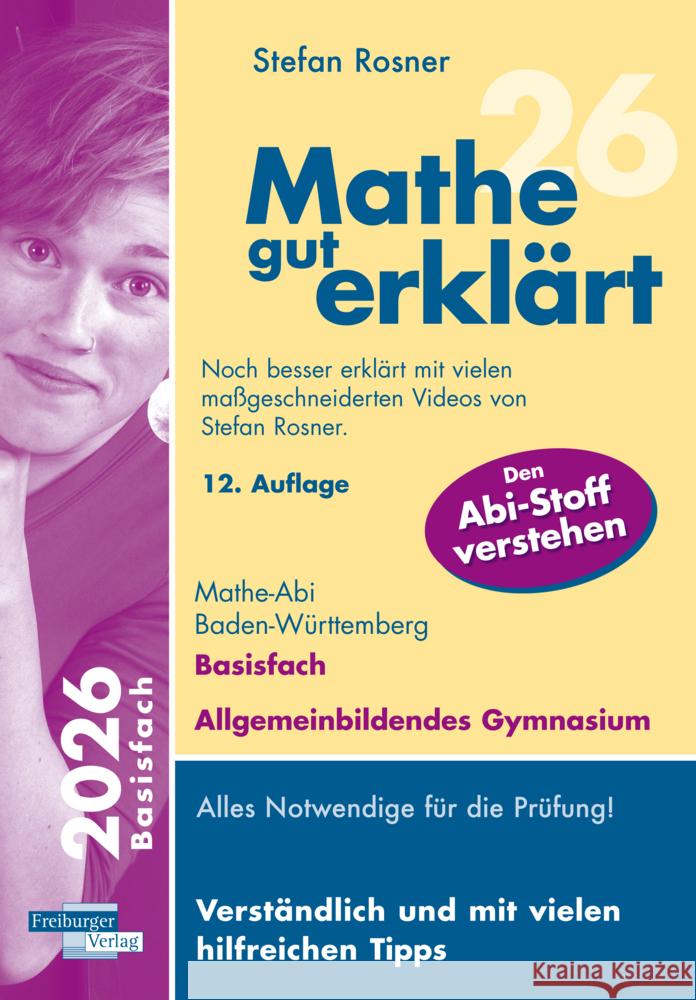 Mathe gut erklärt 2026 Basisfach Baden-Württemberg Gymnasium Rosner, Stefan 9783868149234