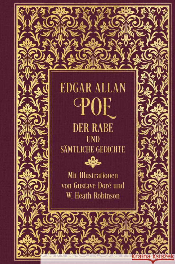 Der Rabe und sämtliche Gedichte : Leinen mit Goldprägung Poe, Edgar Allan 9783868205671 Nikol Verlag