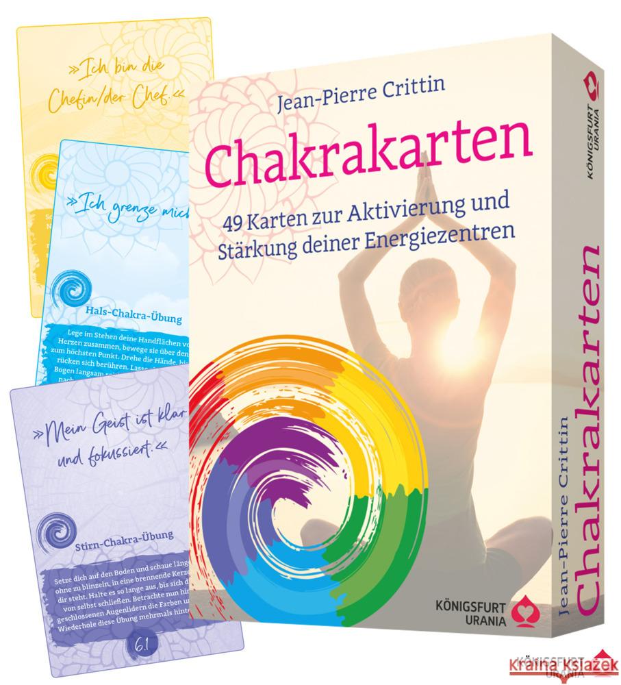 Chakrakarten, m. 1 Buch, m. 49 Beilage Crittin, Jean-Pierre 9783868261981