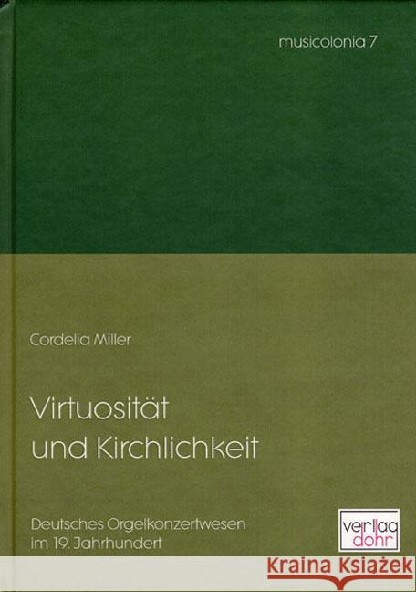 Virtuosität und Kirchlichkeit Miller, Cordelia 9783868461770