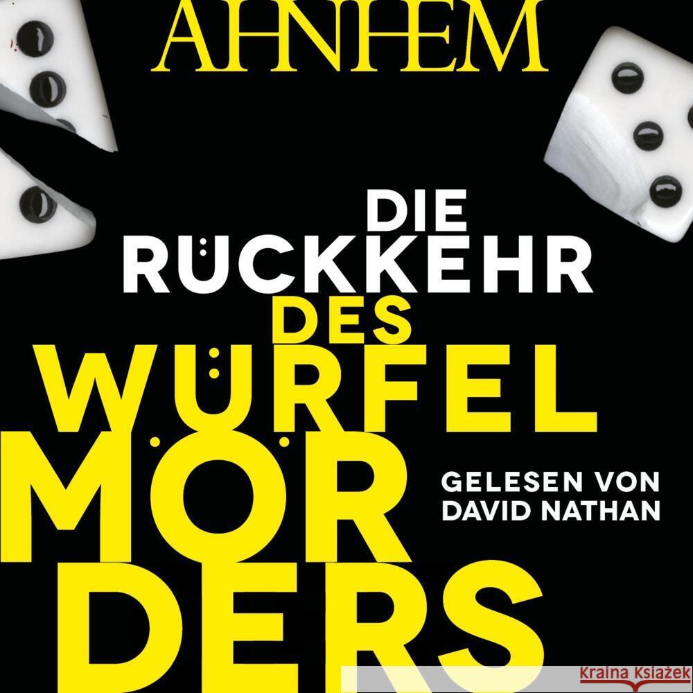 Die Rückkehr des Würfelmörders (Würfelmörder-Serie 2), 2 Audio-CD, 2 MP3 Ahnhem, Stefan 9783869092874