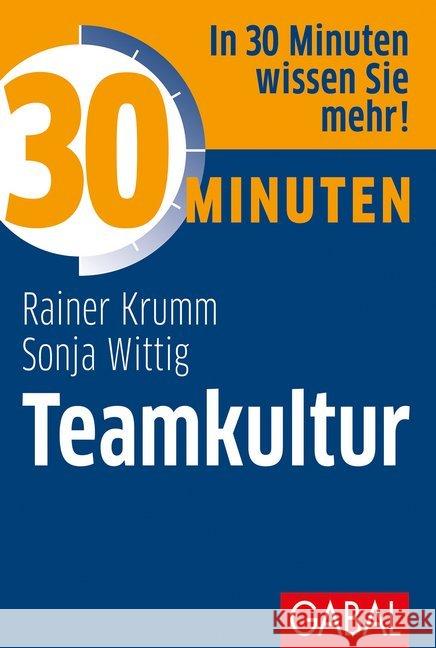 Teamkultur Krumm, Rainer; Wittig, Sonja 9783869369808